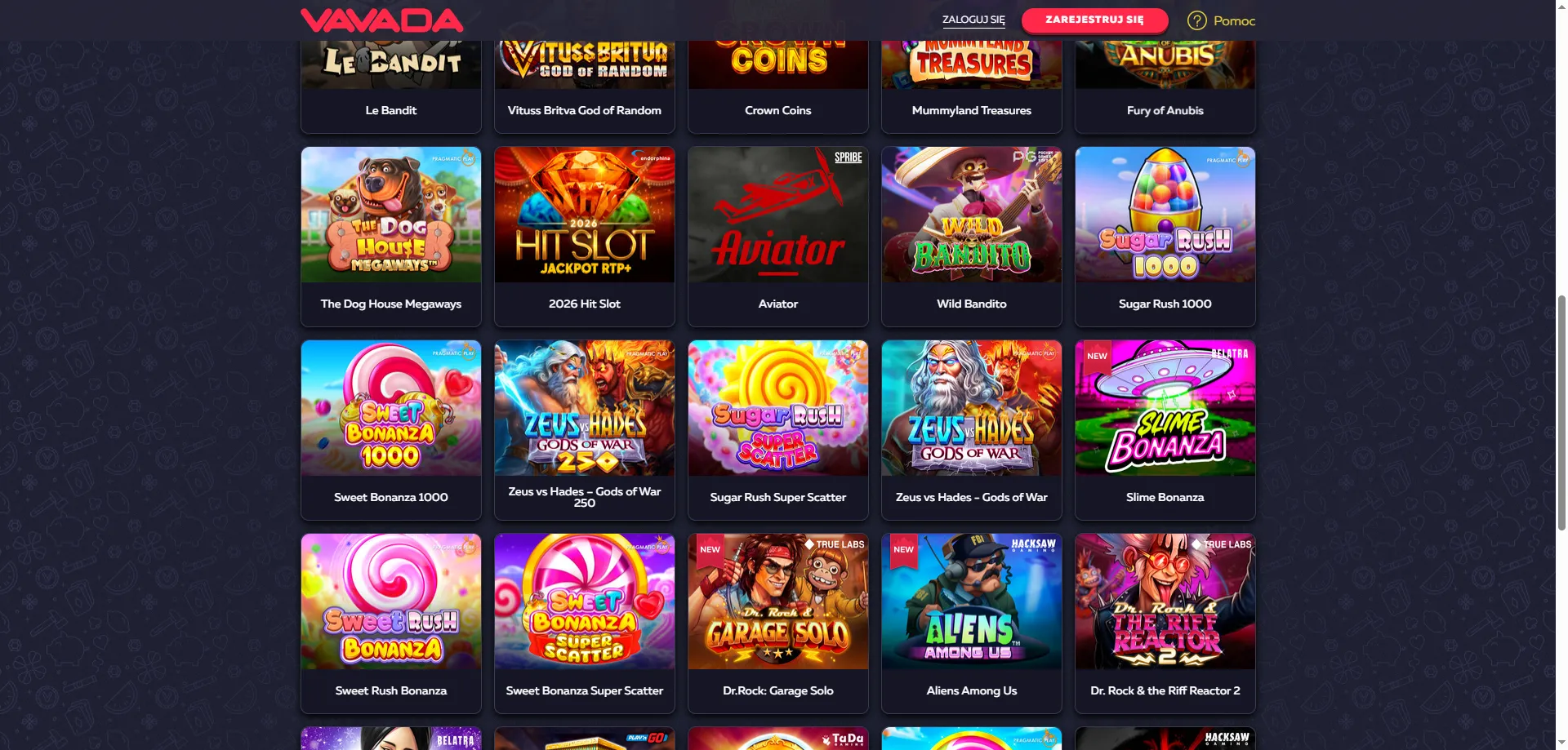 Vavada Casino sloty i gry kasynowe &ndash; ponad 6000 tytuł&oacute;w online